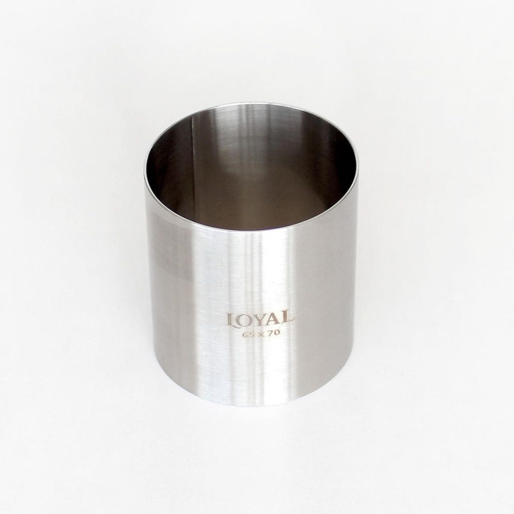 Stainless steel cake ring round 65mm food stacker loyal