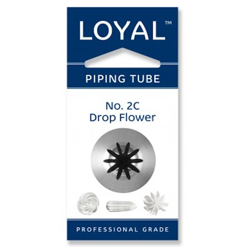 2C drop flower piping nozzle Loyal Bakeware