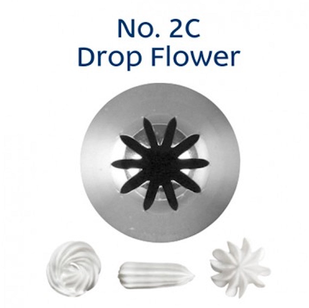 2C drop flower piping nozzle Loyal Bakeware