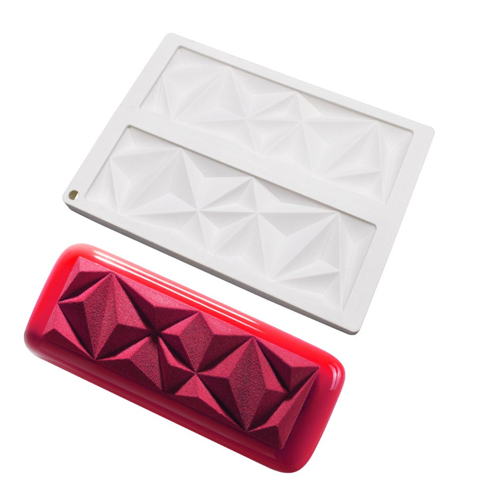 MCM-106-1 rectangular triangles silicone cake mousse mould
