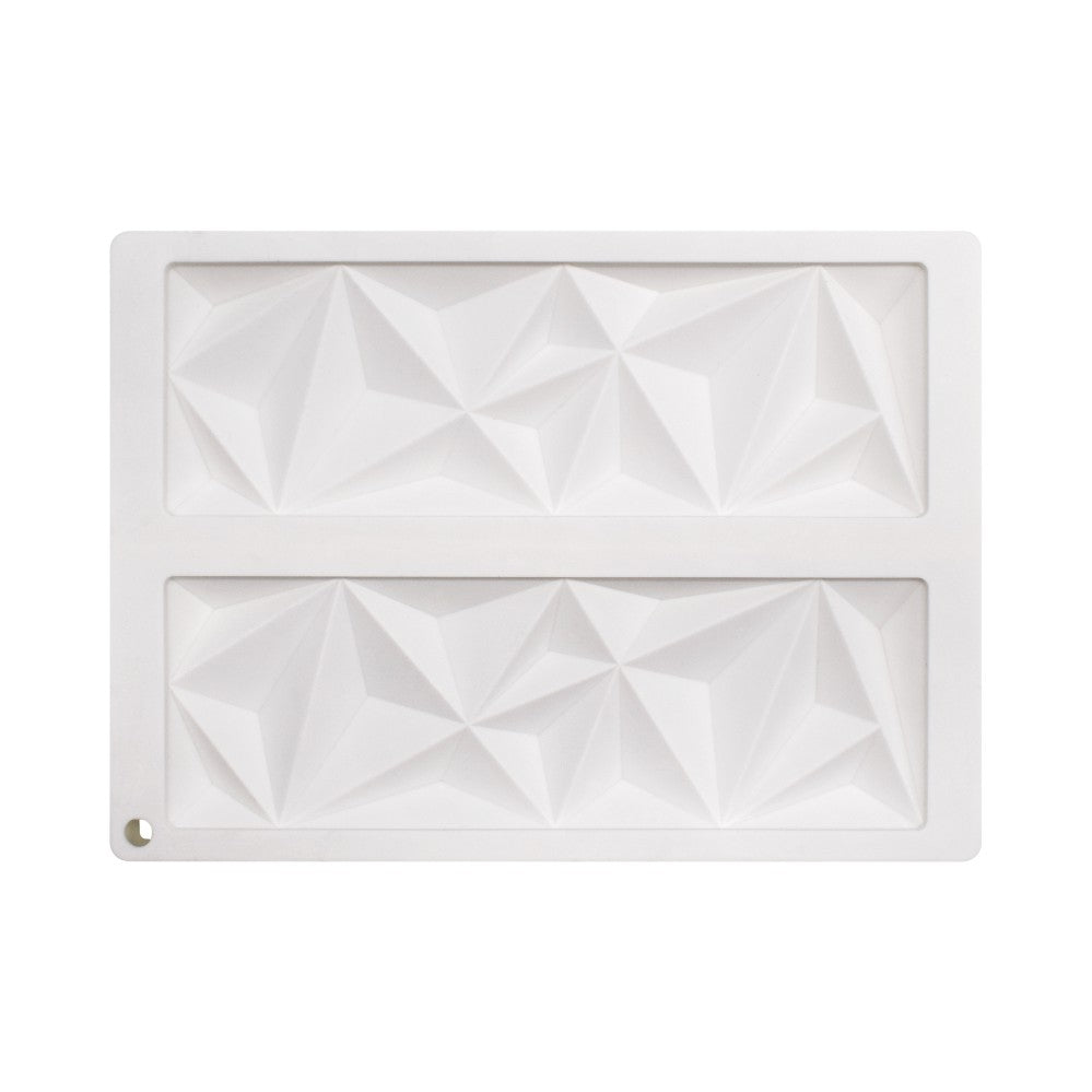 MCM-106-8 rectangular triangles silicone cake mousse mould