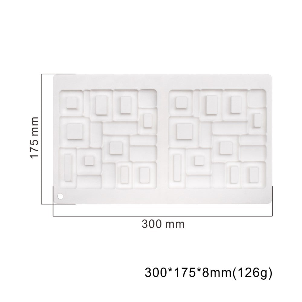 MCM-107-2 Square maze silicone mousse cake mould