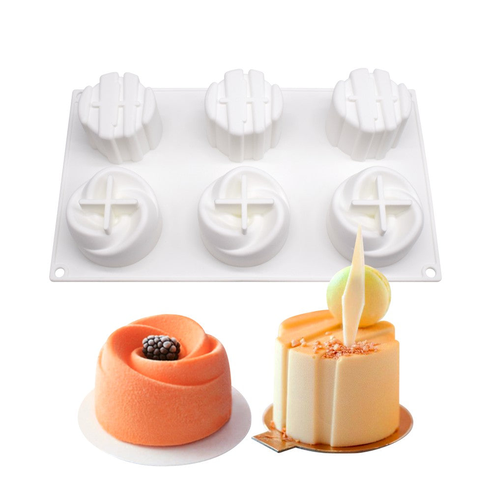 MCM-113-2 Silicone mould for cake making soap candle modern shape