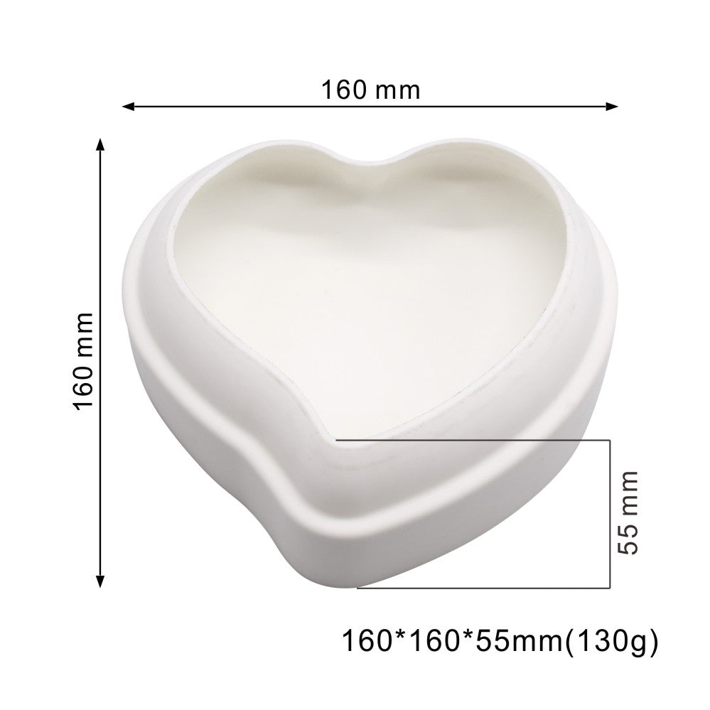 MCM-121-3 flexible silicone cake mould love heart large