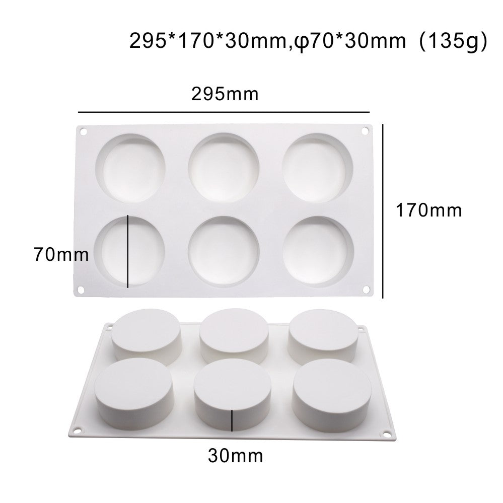 MCM-131-5 silicone mould flat round