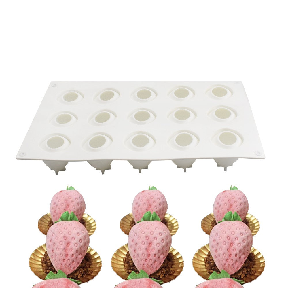 MCM-143-1 silicone mould strawberry fruit
