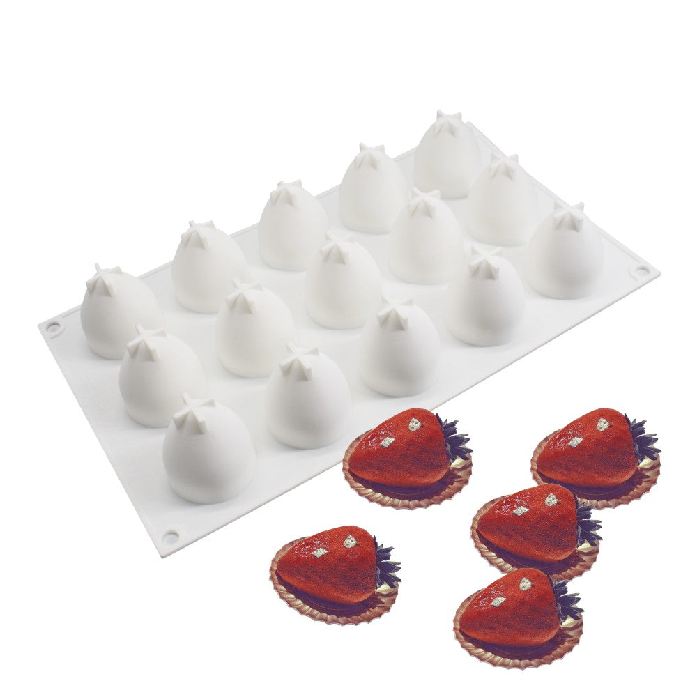 MCM-143-2 silicone mould strawberry fruit