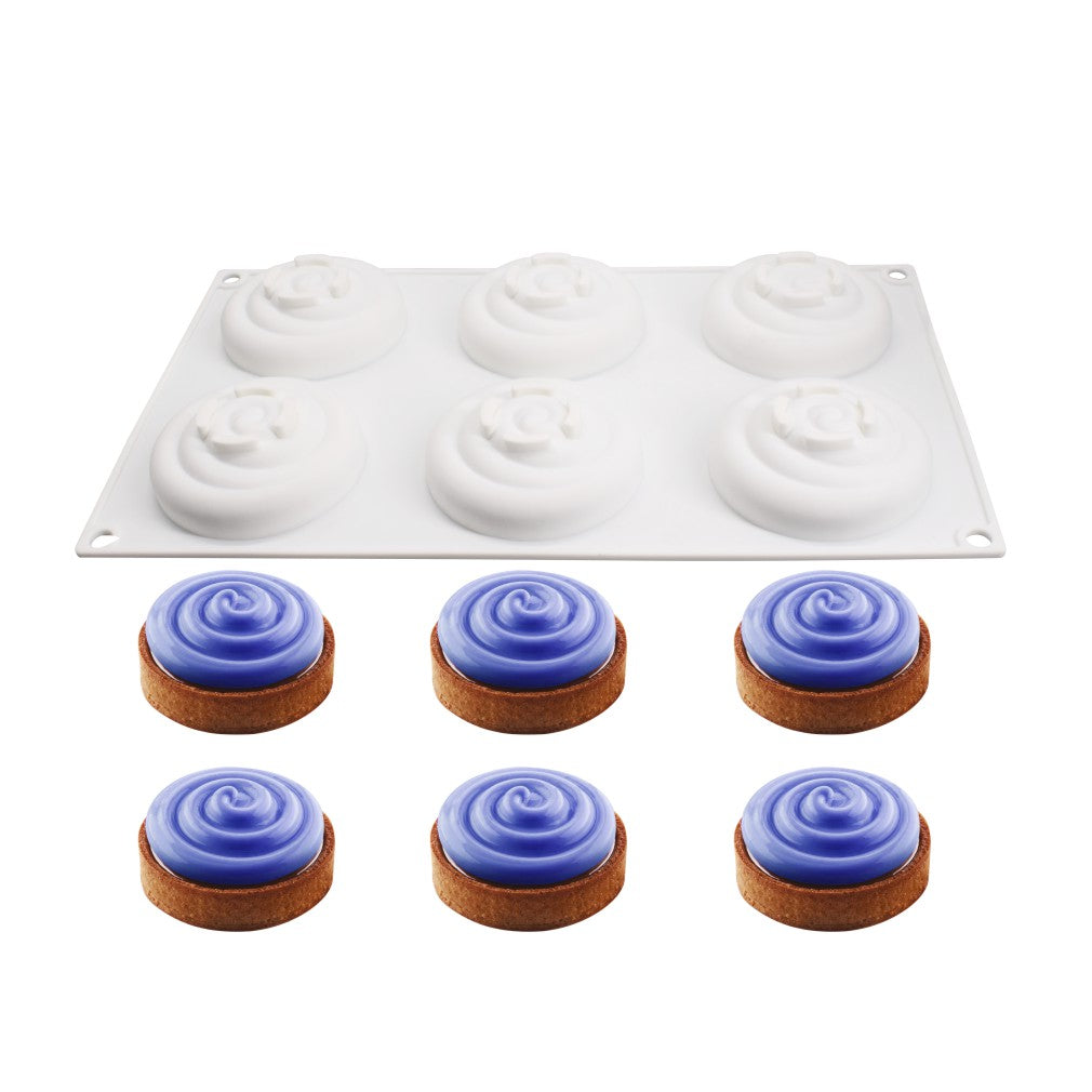 MCM-146-2 piped buttercream silicone mousse cake mould