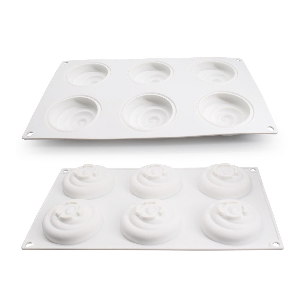 MCM-146-5 piped buttercream silicone mousse cake mould