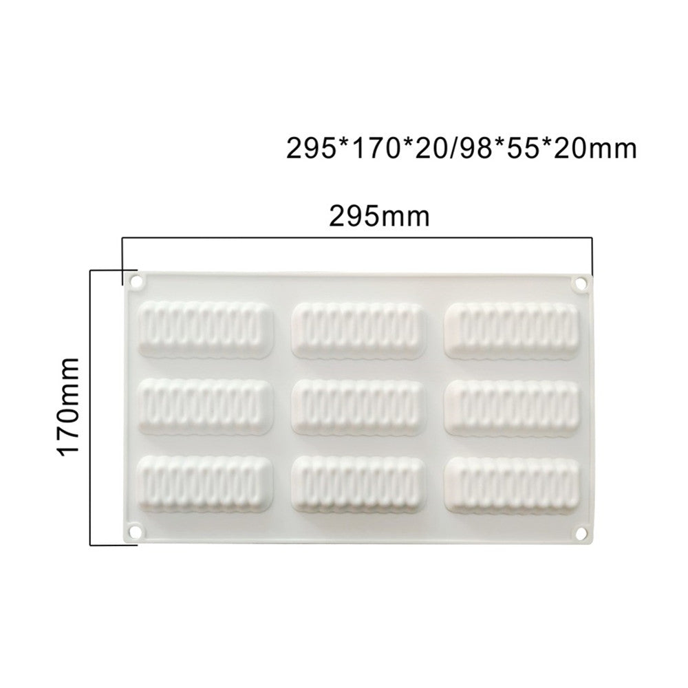 White flexible cake silicone mould
