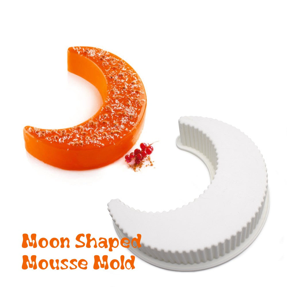 MCM-40-1 crescent moon silicone mousse cake mould
