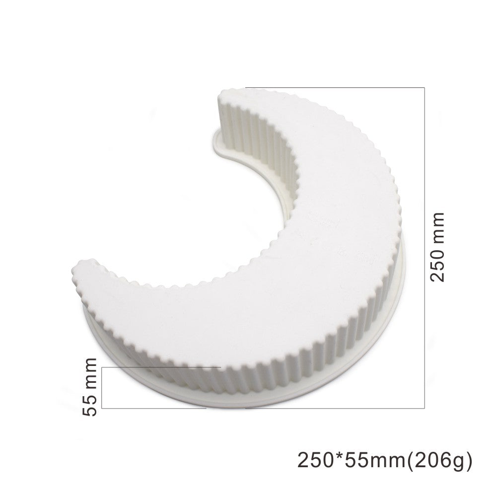 MCM-40-2 crescent moon silicone mousse cake mould