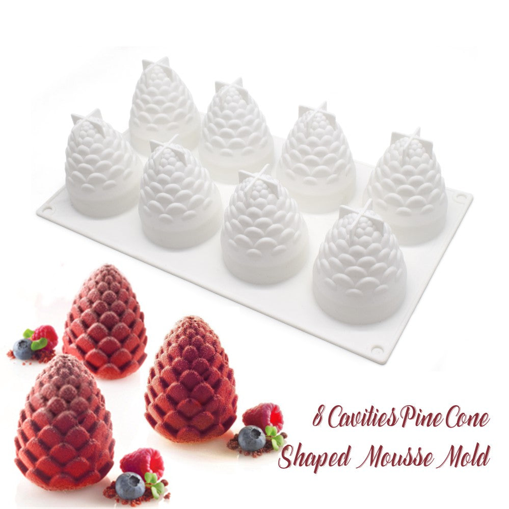MCM-41-1 silicone cake mould pine cones christmas