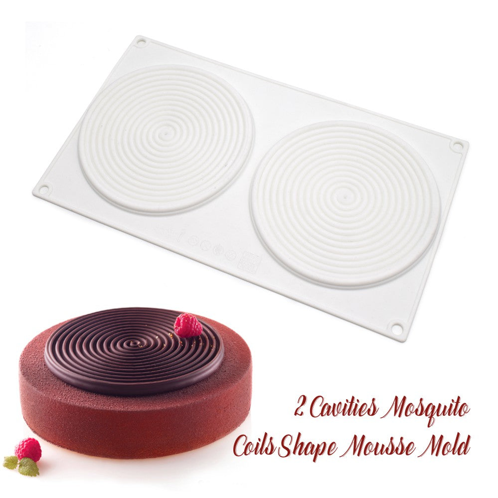 White flexible cake silicone mould
