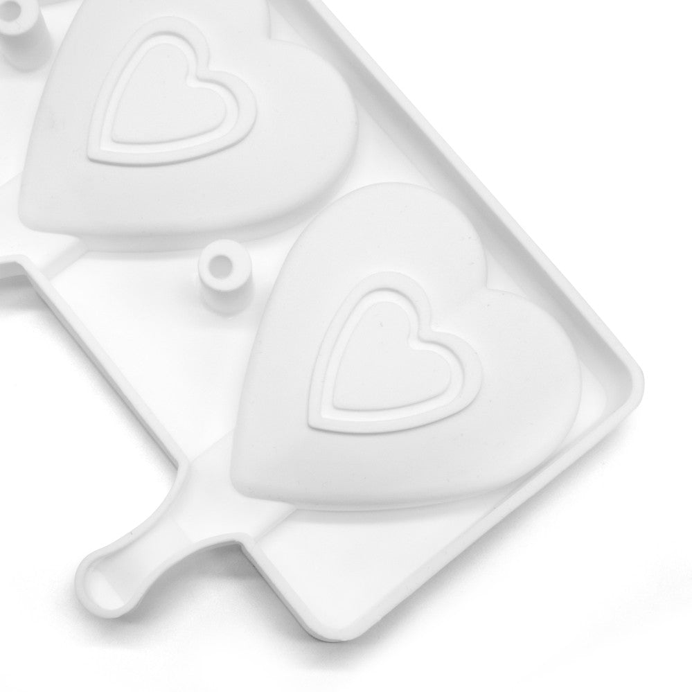 MCM-55-5 Silicone mould for cake making soap candle popsicle heart