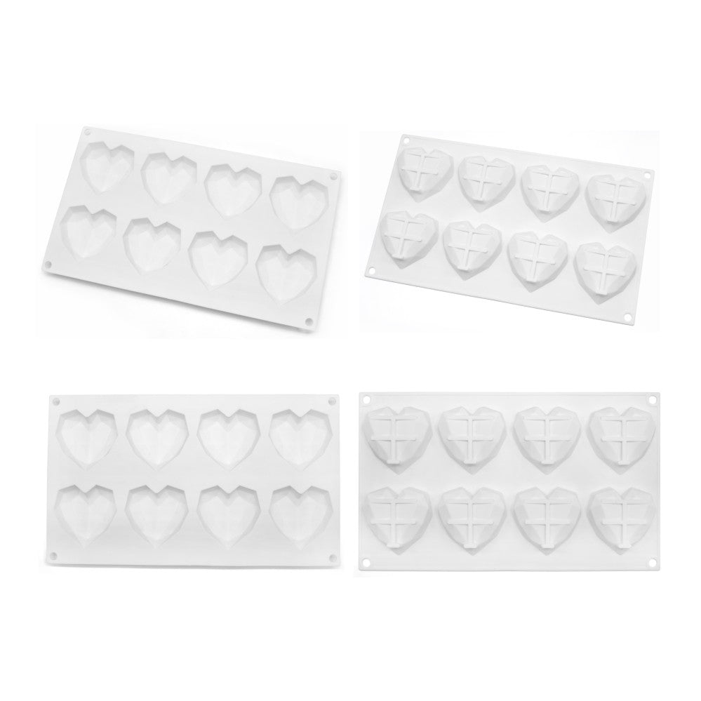 MCM-59-1 silicone cake mould geo hearts small
