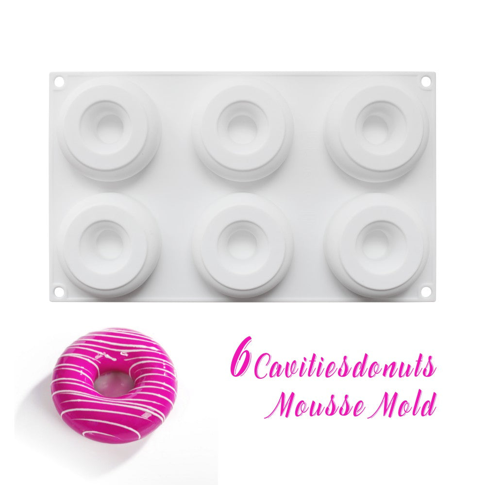 MCM-67-1 Silicone mould for cake making soap candle donut doughnut