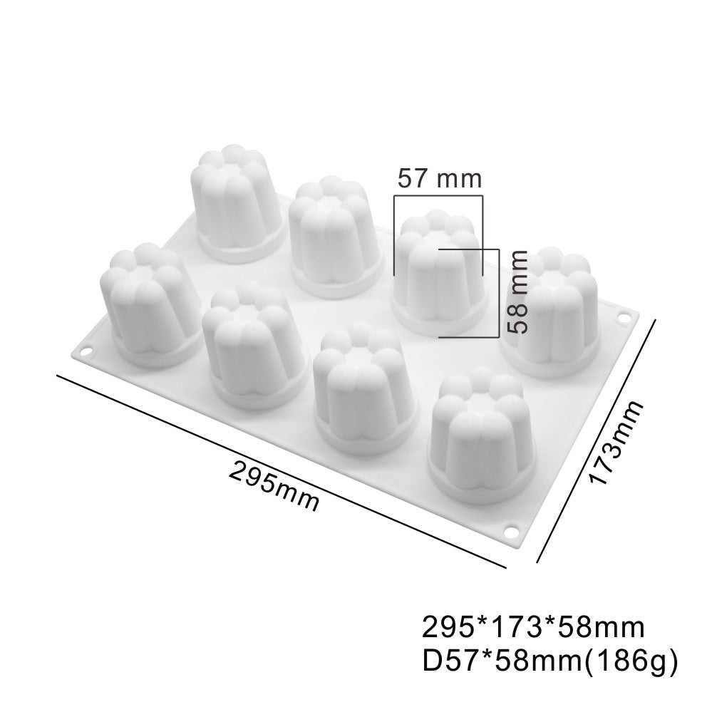 MCM-77-2 Silicone mould for cake making soap candle canneli