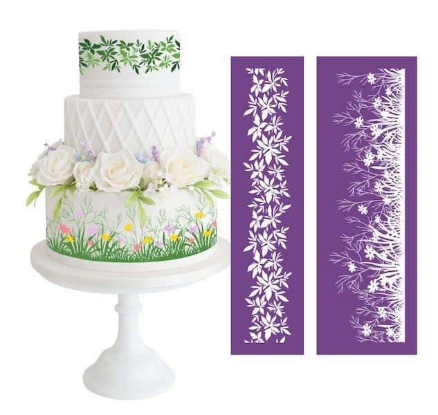 Mesh-Cake-Mat-Stencil-Sugarpaste-Fondant-Lace-Foral-Butterfly-Mould-Decorating-272952385820