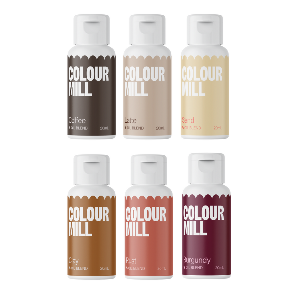 Colour Mill Oil Based Food Colouring 20ml 6 Pack - Outback