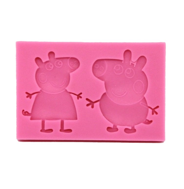 Peppa Pig and George Silicone Mould