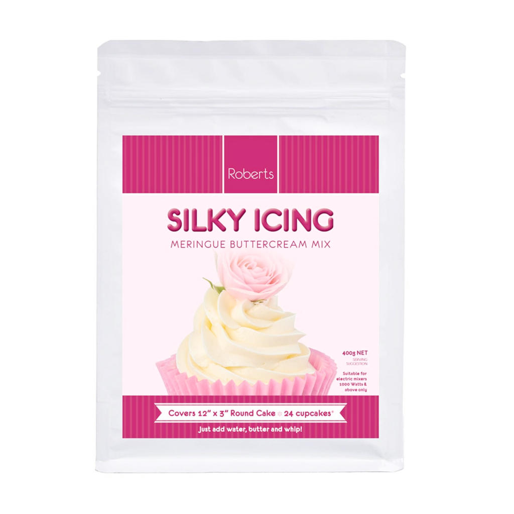 Roberts confectionery silky icing meringue buttercream mix 400g