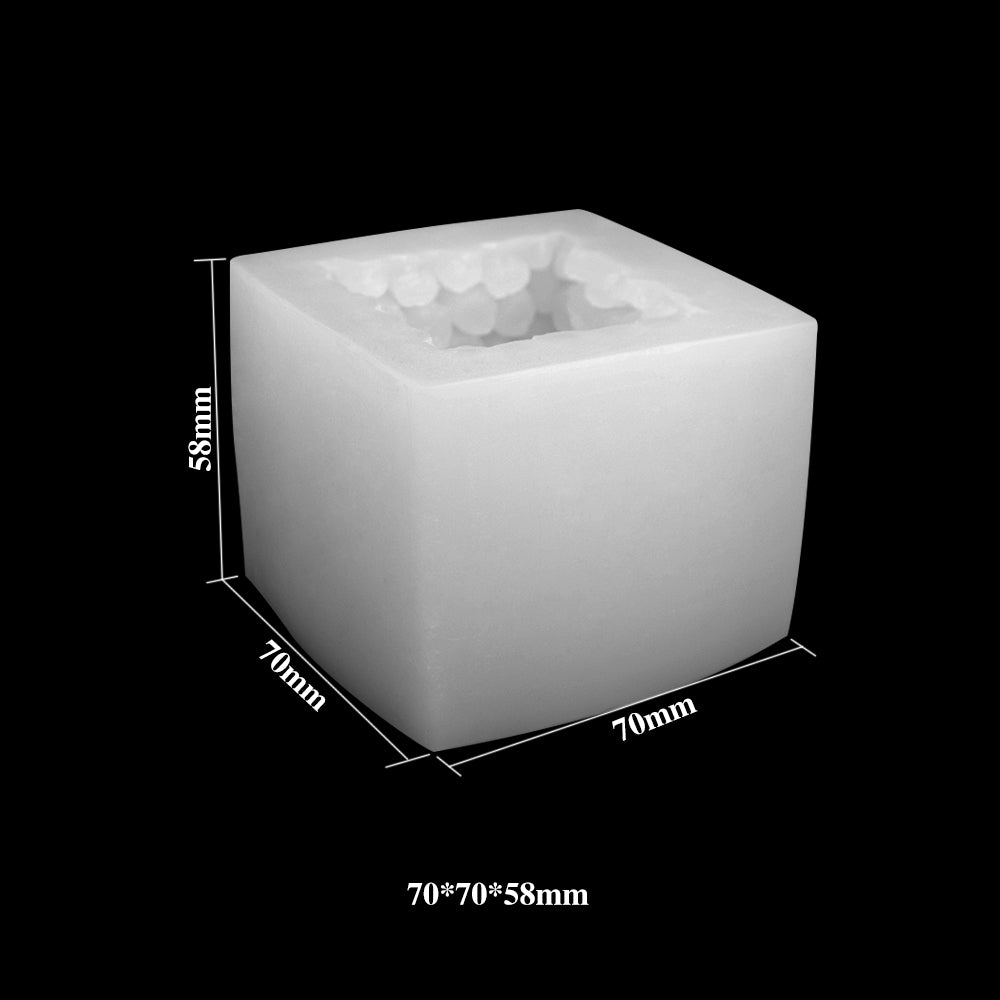honeycomb cube silicone mould resign candle soap