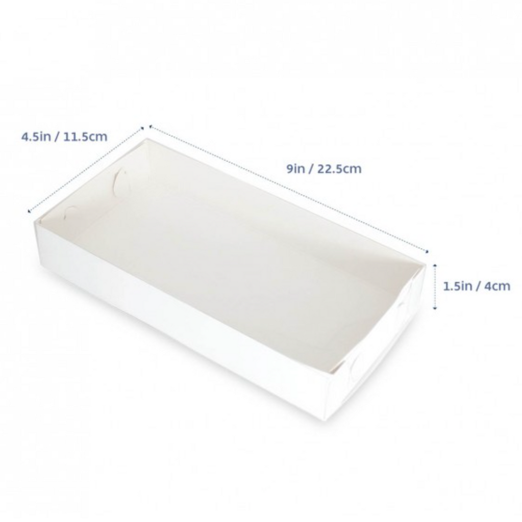 Loyal rectangle biscuit cookie box with clear lid