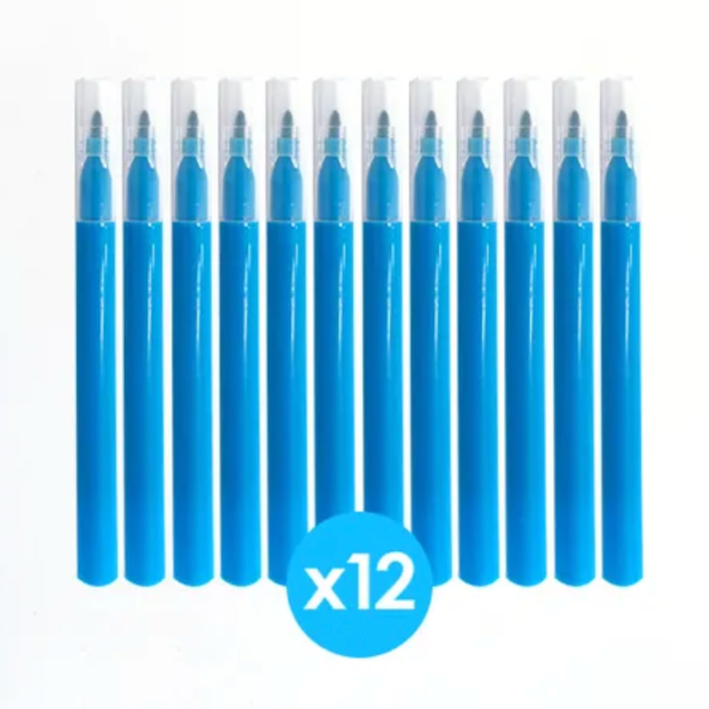 cake craft edible mini markers 12 pack blue for BYO cookies
