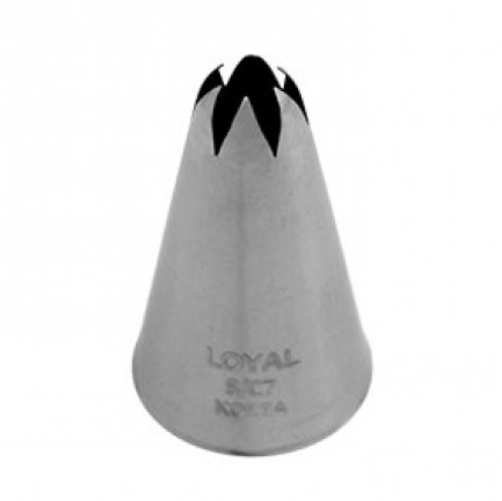 loyal 7mm pastry piping nozzle tip closed star