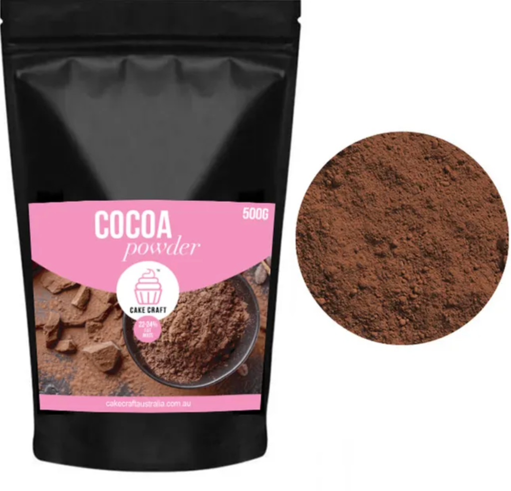 cake craft high fat cocoa powder 500g bag 22%-24%