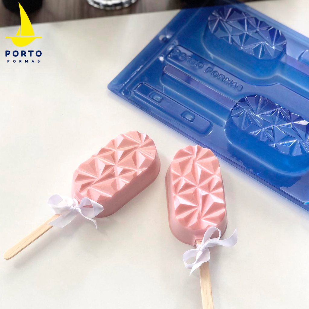 plastic chocolate mould portoforma geo popsicle
