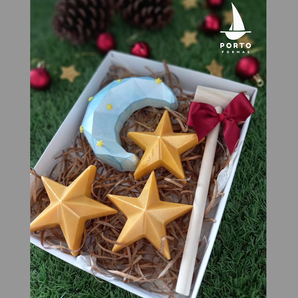 plastic chocolate mould portoforma geo stars