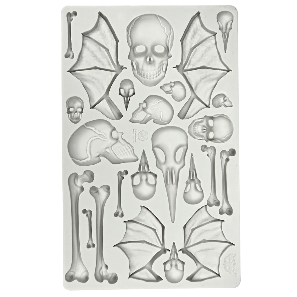 assorted skulls and bones silicone moulds