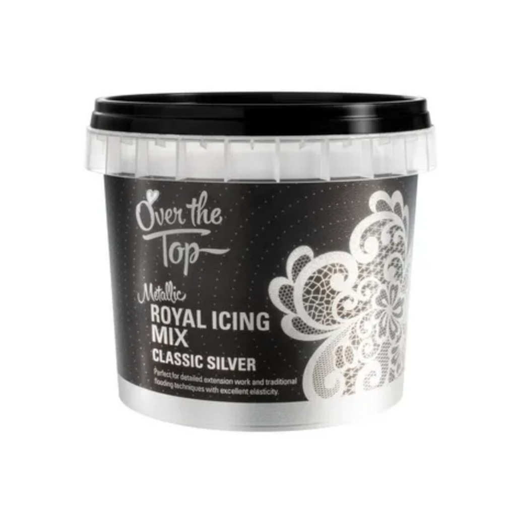 Over the Top Royal Icing Mix 150g - classic silver