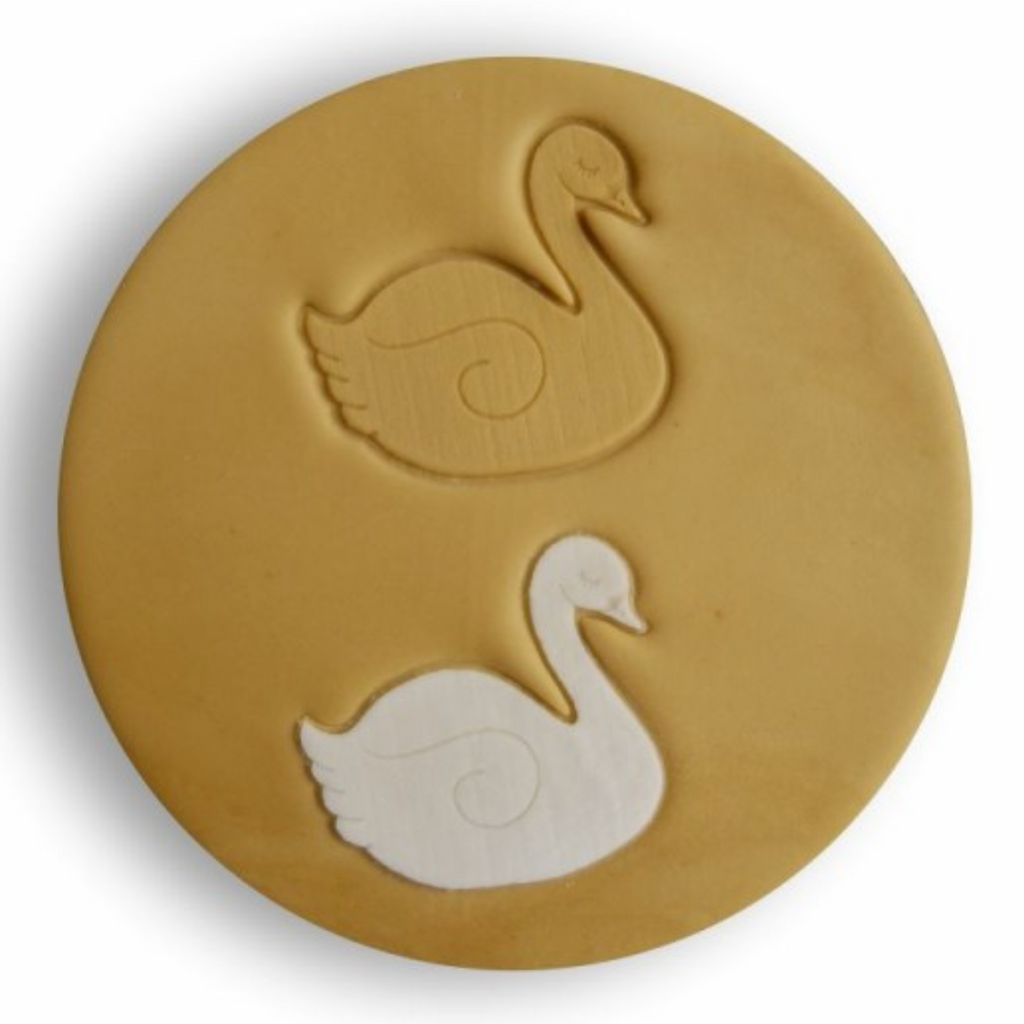 Fondant Super Stamps by Sucreglass - Cute Swan cookie stamp