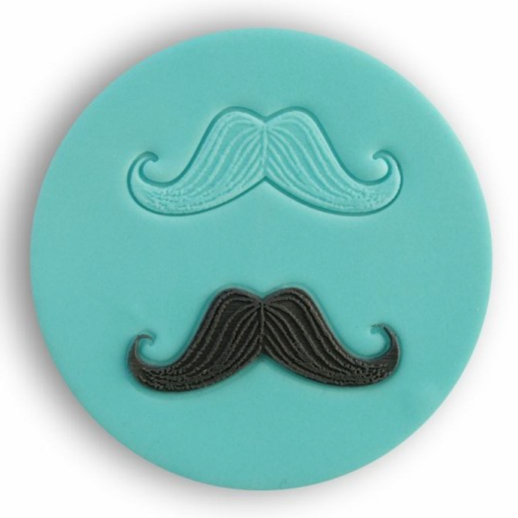 Fondant Super Stamps by Sucreglass - Walrus Moustache cookie stamp
