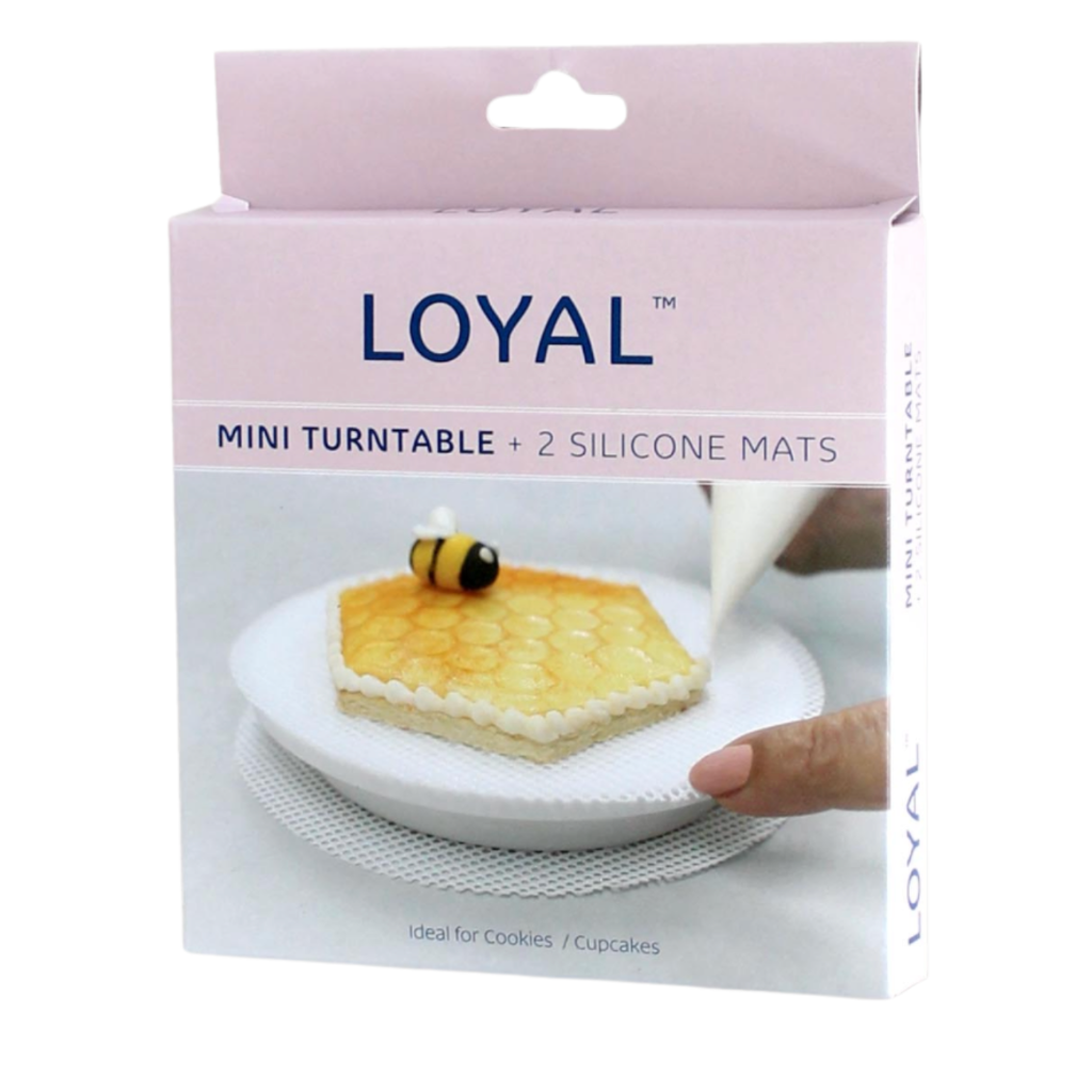 Loyal Mini Cookie / Cupcake Turntable + 2 Silicone Mats