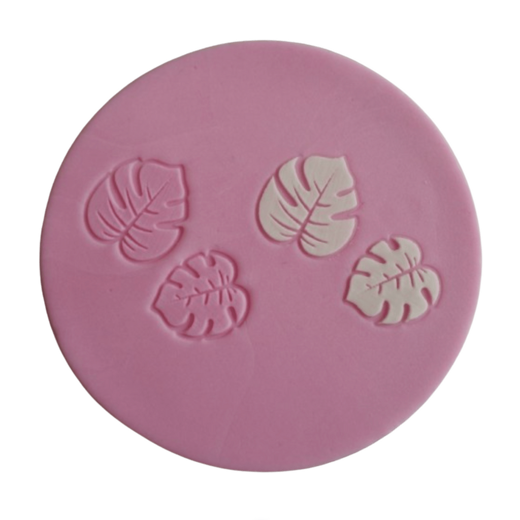 Fondant Super Stamps by Sucreglass - Twin Monstera Leaves