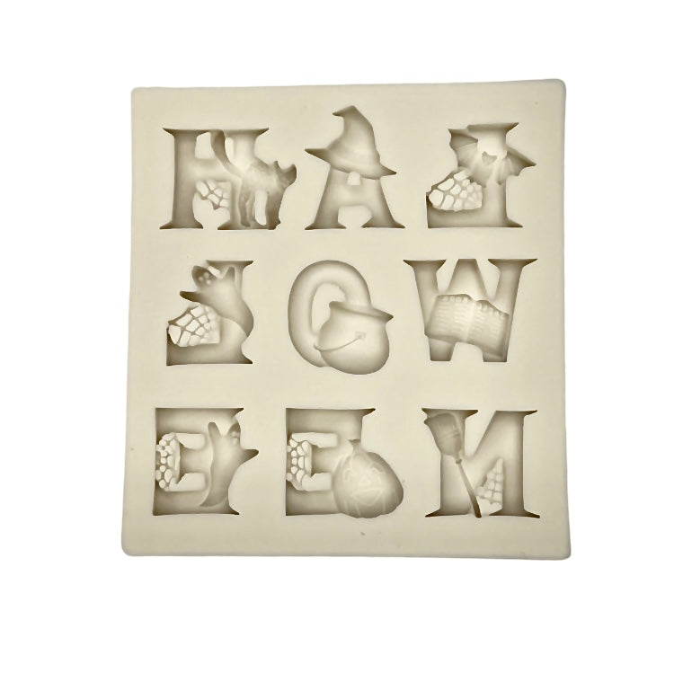 Halloween Spooky Letter Silicone Mould