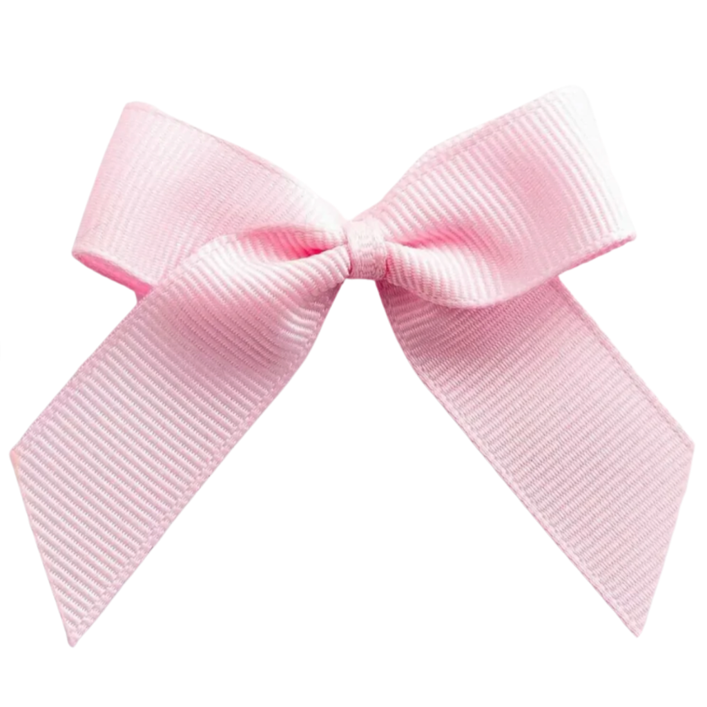 Grosgrain Cakesicle Bows 5cm 12 Pack - Pale Pink