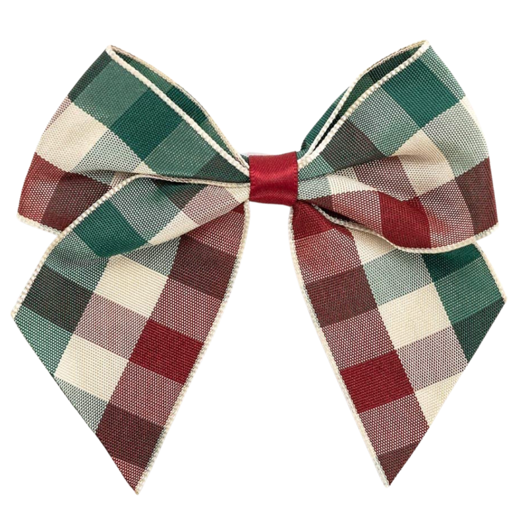 Tartan Cakesicle Bows 10cm 6 Pack - Country