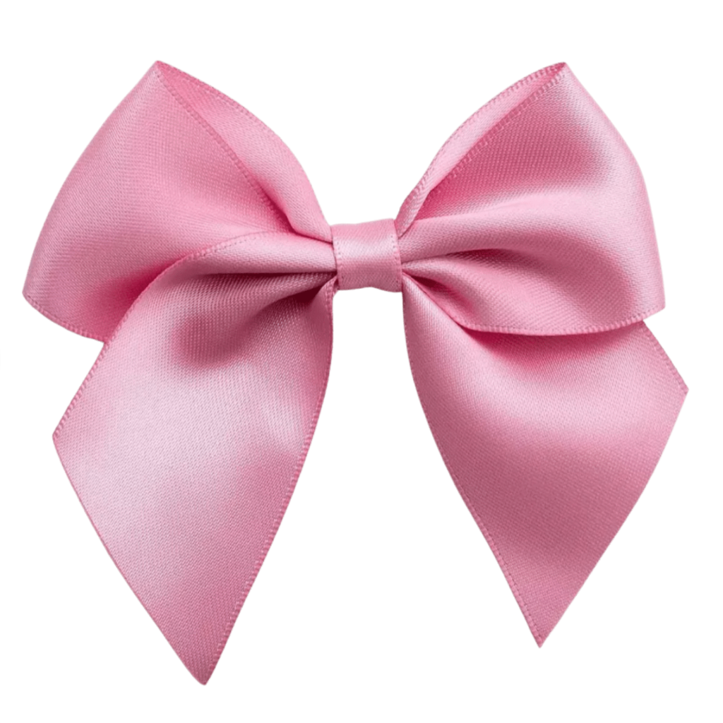 Satin Cakesicle Bows 10cm 6 Pack - Antique Pink Cakers Paradise