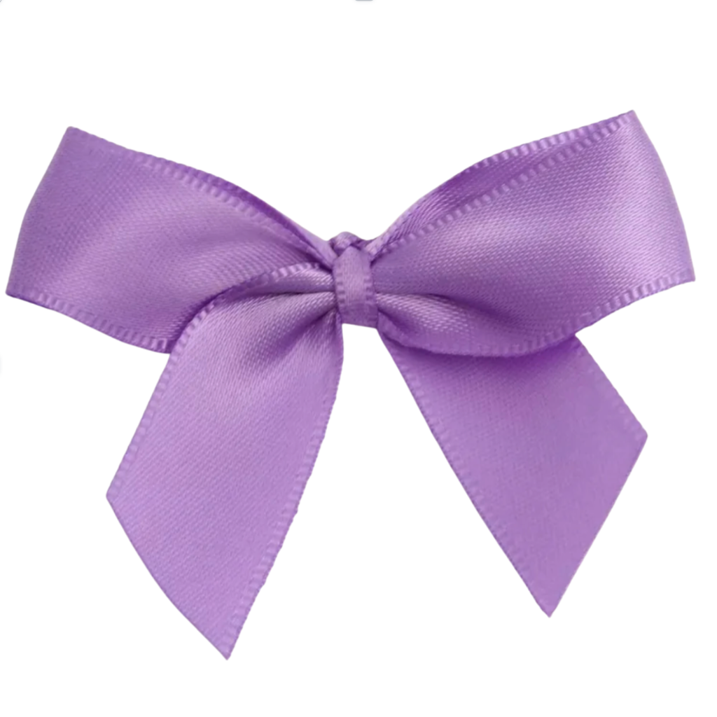 Satin Cakesicle Bows 5cm 12 Pack - Lilac Cakers Paradise