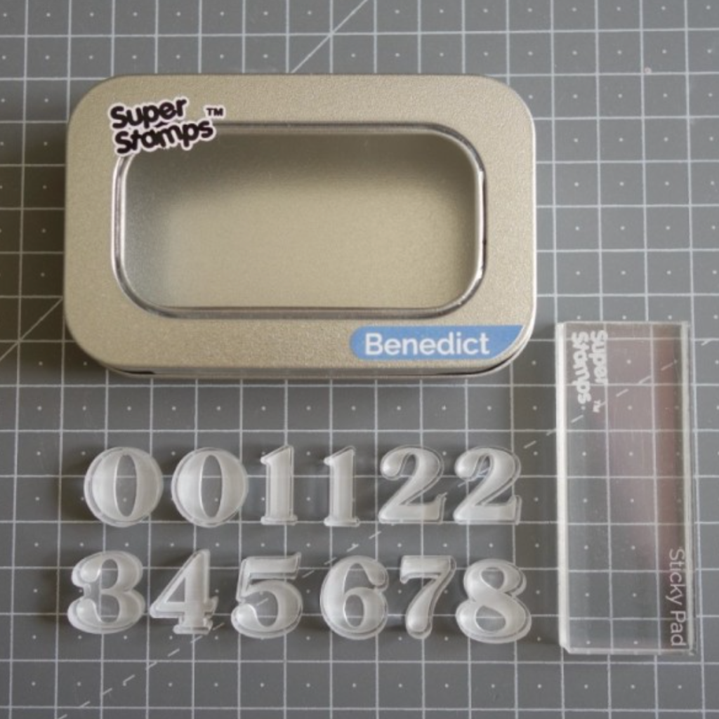 Fondant Number Super Stamps by Sucreglass - Benedict