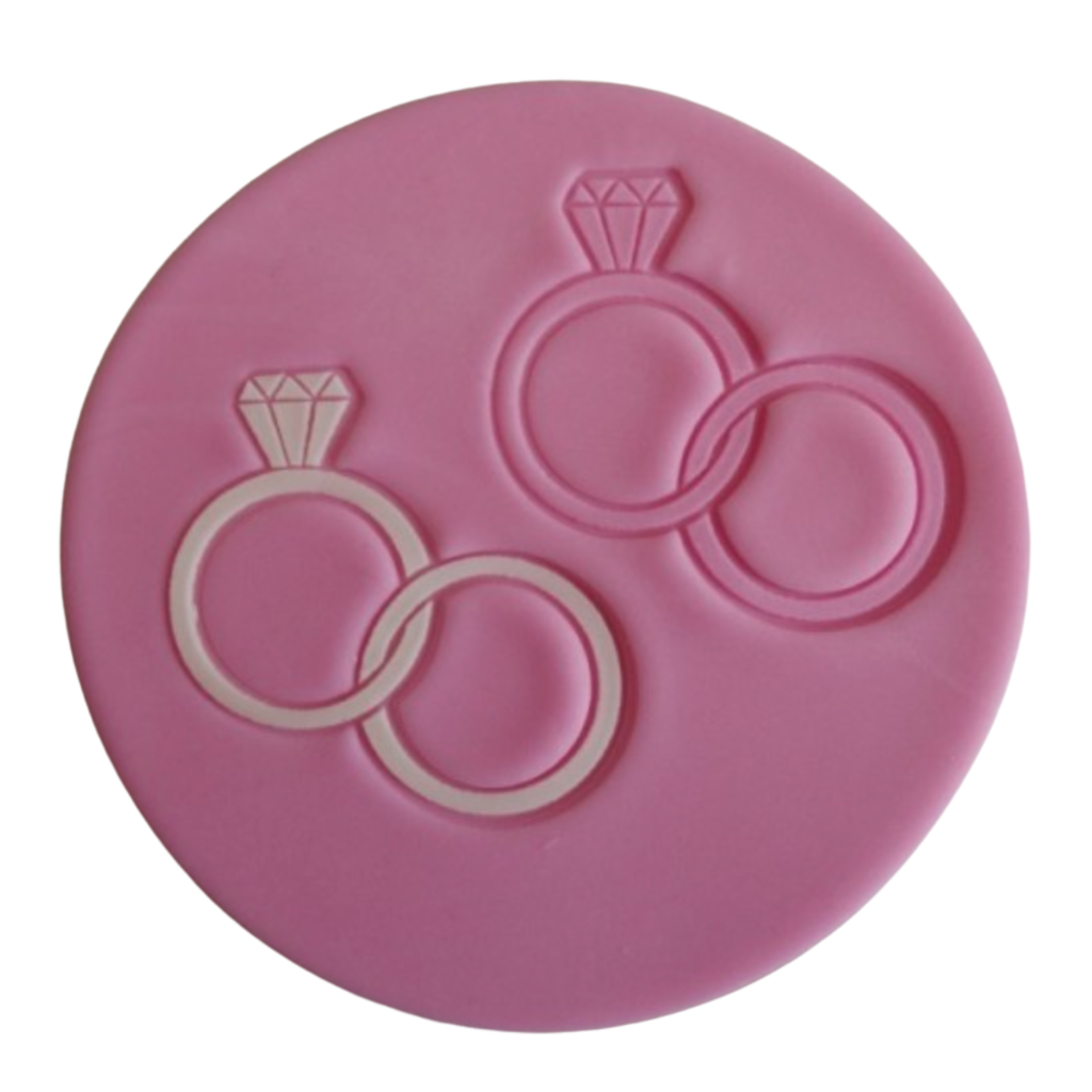 Fondant Super Stamps by Sucreglass - Wedding Rings