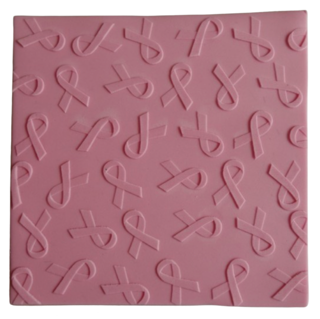 Fondant Cookie Stamp by Sucreglass - Cancer Ribbons
