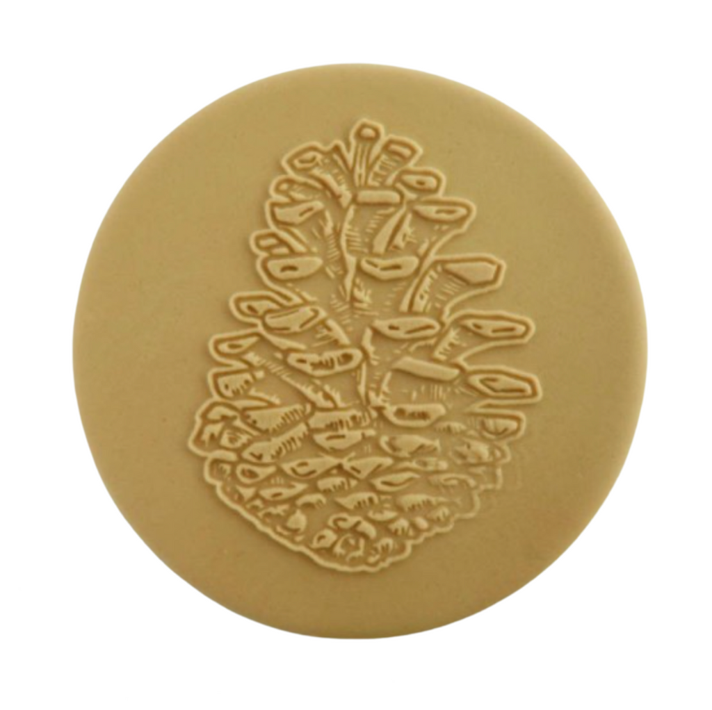 Fondant Cookie Stamp by Sucreglass - Christmas Pine Cone