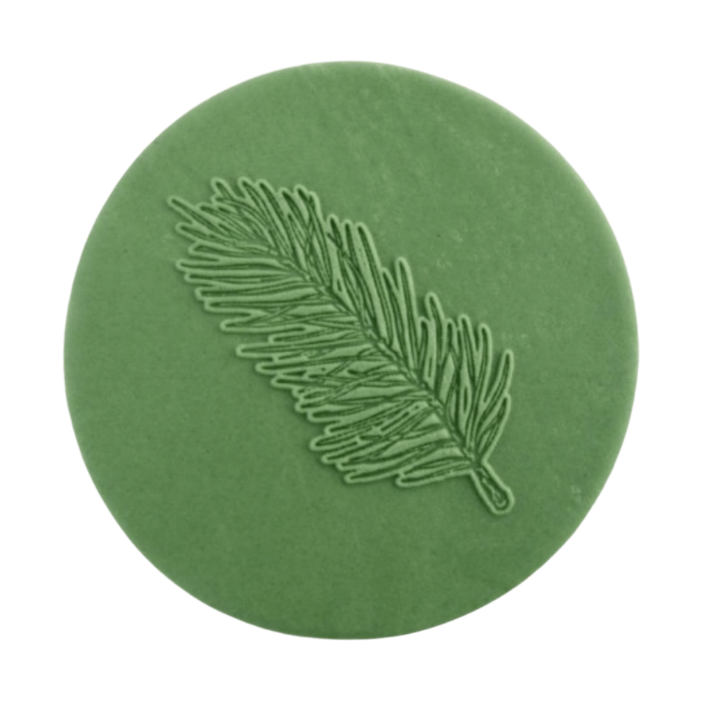 Fondant Cookie Stamp by Sucreglass - Christmas Pine Branch
