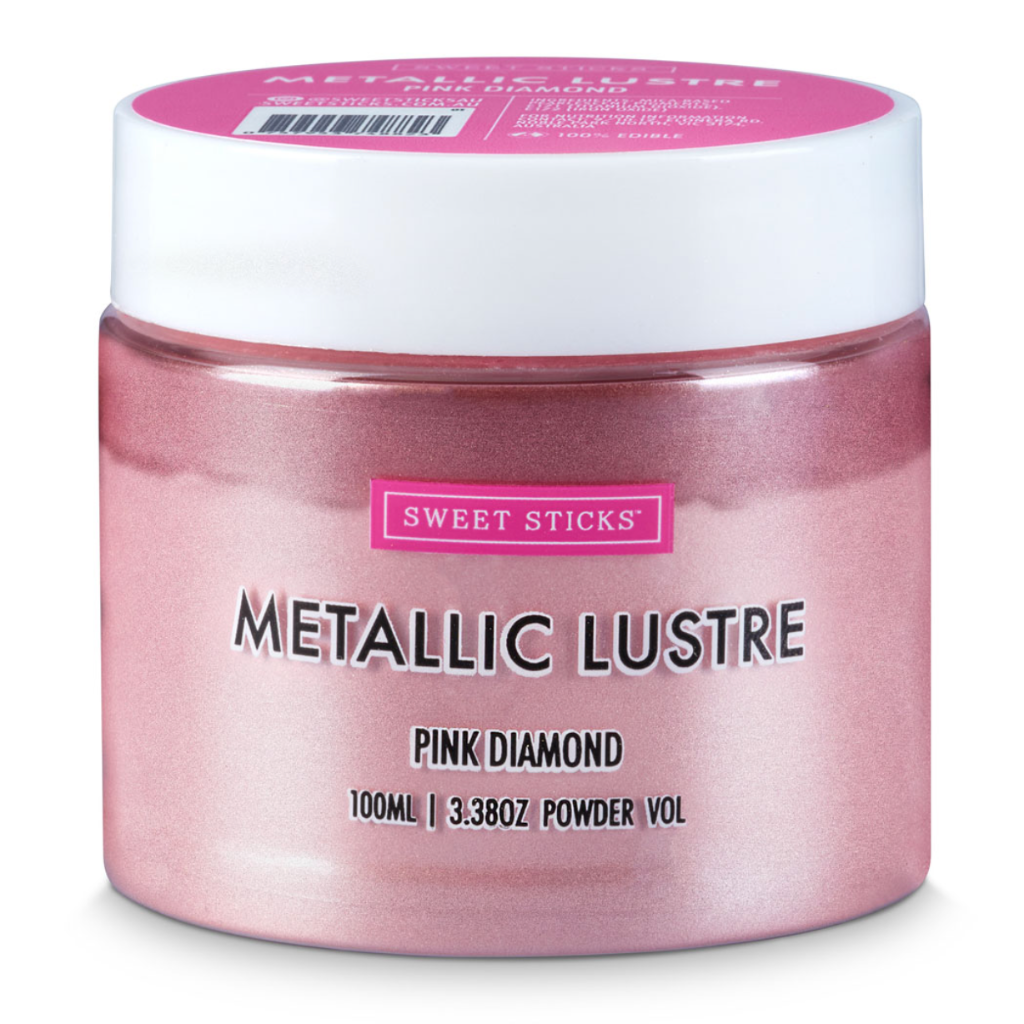 Sweet Sticks Edible Art Lustre Dust 100ml - Pink Diamond